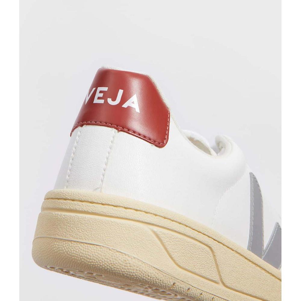 Veja URCA CWL OXFORD-GREY Sneakers Dames White/Red | NL 632TCE